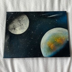 Outer space painting